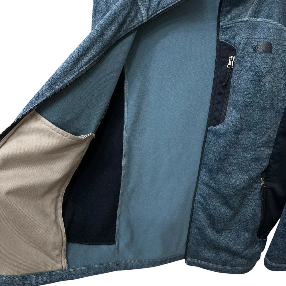 The North Face‎ NF0A37JU Fleece Shell Jacket Abstract Geo Full Zip Mens Size M